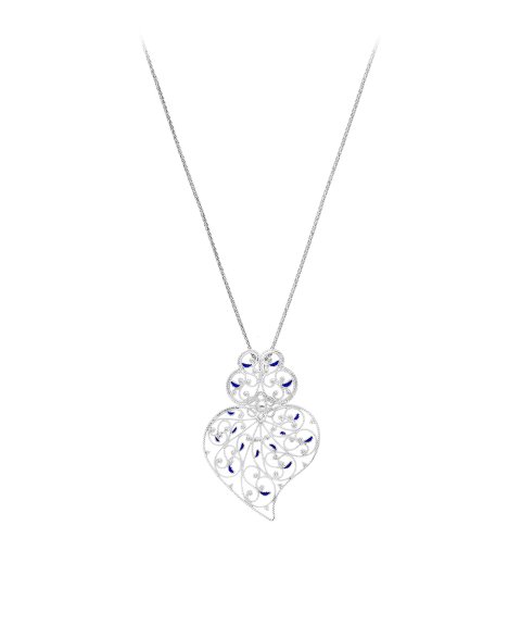 Nana Coração de Chama com Esmalte Joia Colar Mulher CL0365D Nana Coração de Chama com Esmalte Joia Colar Mulher CL0365D