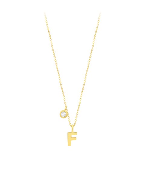 Pereirinha Alfabeto Letra F Joia Colar Mulher CL1027-F Pereirinha Alfabeto Letra F Joia Colar Mulher CL1027-F