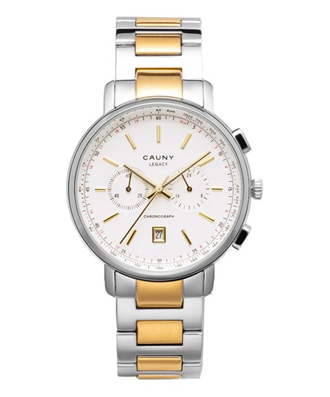 Cauny Legacy Chronograph Bicolor Steel Relógio Homem CLG015B