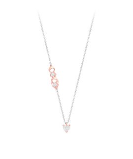 Pereirinha Coração de Mãe - Menino e Menina Joia Colar Mulher CLK00429RG.4
