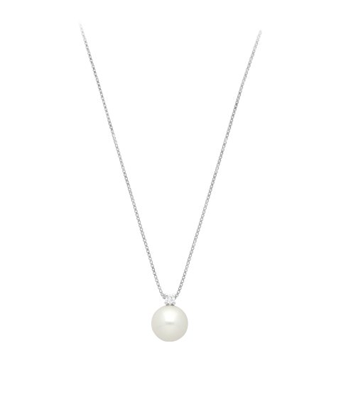 Davite Delucchi Joia Colar Ouro 18K, Pérola e Diamante Mulher CLNG09830