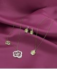 DonaZinda Rosa Joia Colar Ouro 19.2K Mulher CMCLOU013 DonaZinda Rosa Joia Colar Ouro 19.2K Mulher CMCLOU013
