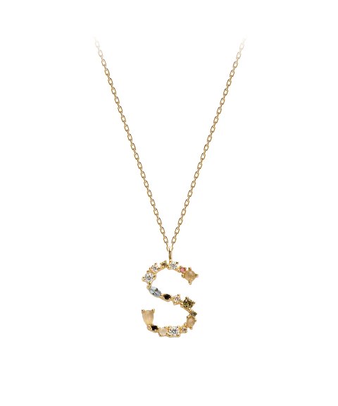 PDPaola Letter S Joia Colar Mulher CO01-114-U