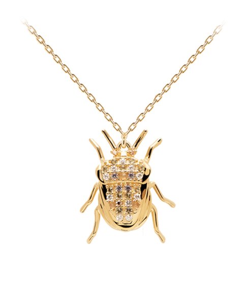 PDPaola House of Beetles Luck Bettle Joia Colar Mulher CO01-254-U PDPaola House of Beetles Luck Bettle Joia Colar Mulher CO01-254-U