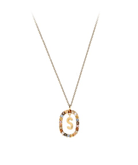 PDPaola Letter S Joia Colar Mulher CO01-278-U