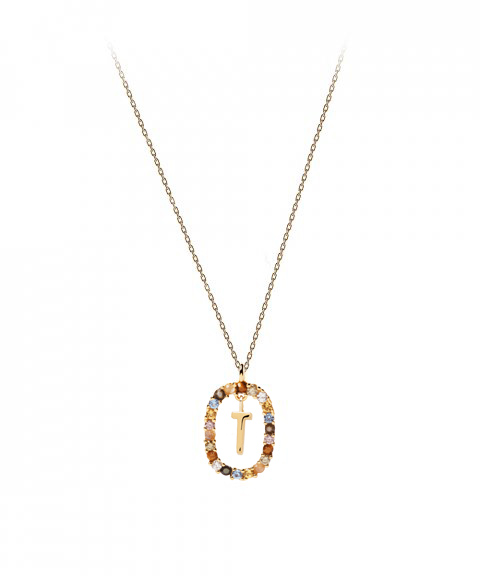 PDPaola Letter T Joia Colar Mulher CO01-279-U PDPaola Letter T Joia Colar Mulher CO01-279-U