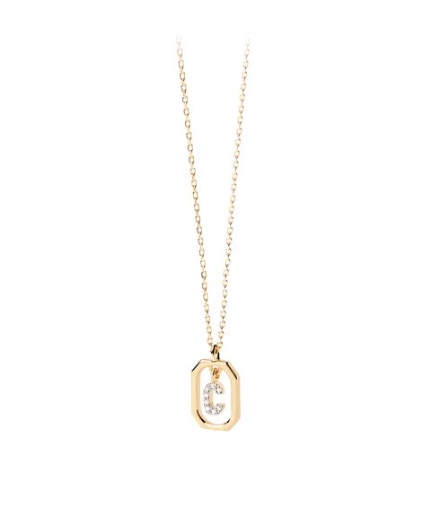 PDPaola Letters Mini Letter C Joia Colar Mulher CO01-514-U