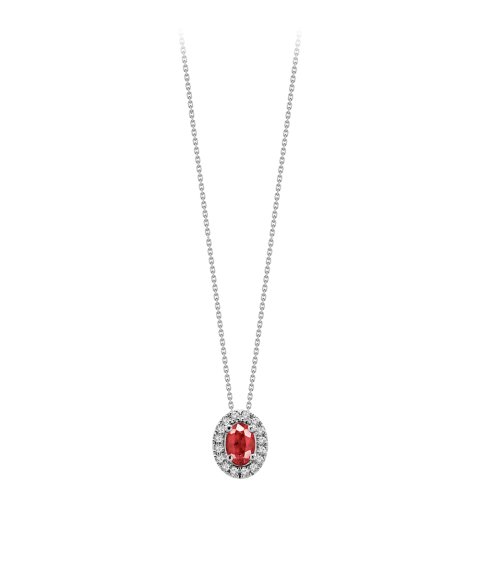 Monseo Moments Oval Rubi Joia Colar Ouro 19.2K, Diamante e Rubi Mulher CO2643B.121429 Monseo Moments Oval Rubi Joia Colar Ouro 19.2K, Diamante e Rubi Mulher CO2643B.121429
