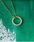 Monseo Affinity Esmeralda Diamantes Joia Colar Ouro 19.2K Mulher CO2719B Monseo Affinity Esmeralda Diamantes Joia Colar Ouro 19.2K Mulher CO2719B