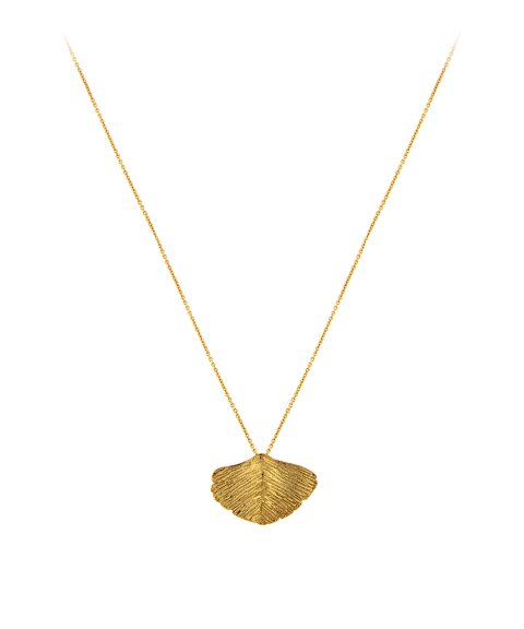 Mesh Ginkgo Joia Colar Mulher COL0313