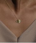 Mesh Ginkgo Joia Colar Mulher COL0313