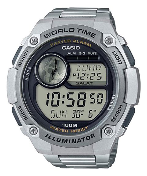 Casio Collection Prayer Compass Relógio Homem CPA-100D-1AVEF Casio Collection Prayer Compass Relógio Homem CPA-100D-1AVEF