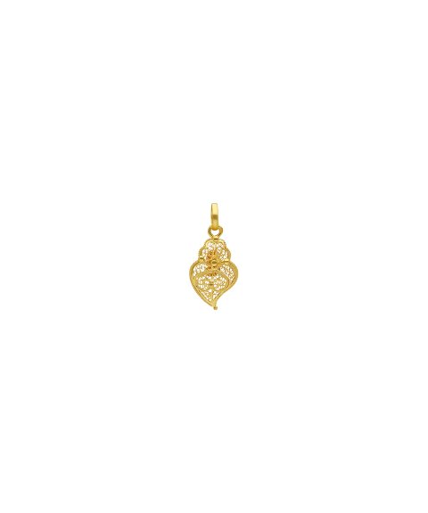 Inês Barbosa Coração de Chama Joia Pendente Colar Ouro 19.2K Mulher CR0209 Inês Barbosa Coração de Chama Joia Pendente Colar Ouro 19.2K Mulher CR0209