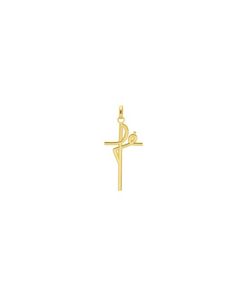 DonaZinda Fé Joia Pendente Colar Cruz Ouro 19.2K CRUZFE2CM DonaZinda Fé Joia Pendente Colar Cruz Ouro 19.2K CRUZFE2CM