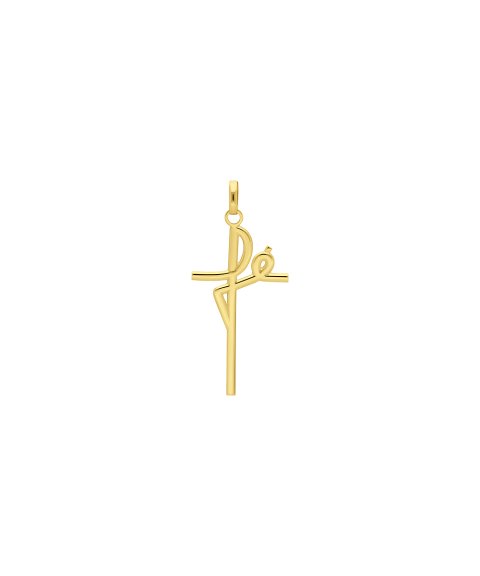 DonaZinda Fé Joia Pendente Colar Cruz Ouro 19.2K CRUZFE4CM DonaZinda Fé Joia Pendente Colar Cruz Ouro 19.2K CRUZFE4CM