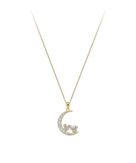 Disney Minnie and Mickey Joia Colar CS00031QZWL-P.CS