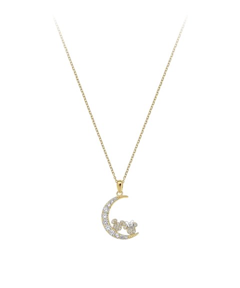 Disney Minnie and Mickey Joia Colar CS00031QZWL-P.CS Disney Minnie and Mickey Joia Colar CS00031QZWL-P.CS