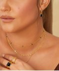 Hot Diamonds Jac Jossa Black Onyx Joia Brincos Mulher DE737 Hot Diamonds Jac Jossa Black Onyx Joia Brincos Mulher DE737