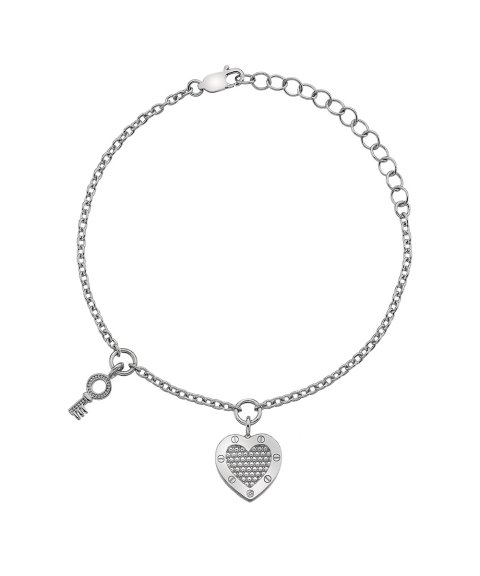 Hot Diamonds Lock in Love Joia Pulseira Mulher DL561 Hot Diamonds Lock in Love Joia Pulseira Mulher DL561