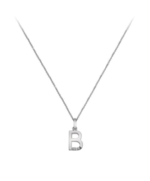 Hot Diamonds Love Micro Letter B Joia Colar Mulher DP402