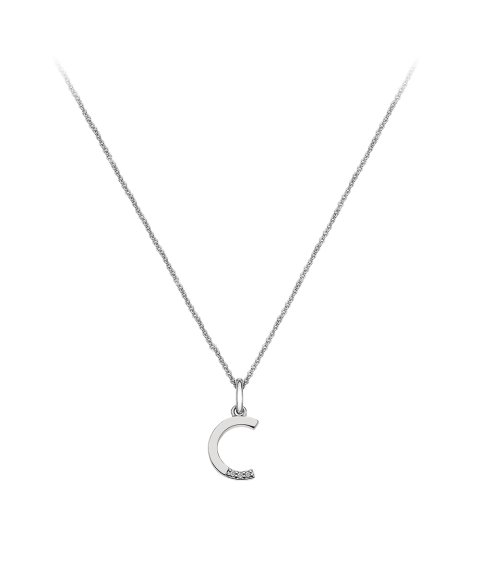 Hot Diamonds Love Micro Letter C Joia Colar Mulher DP403