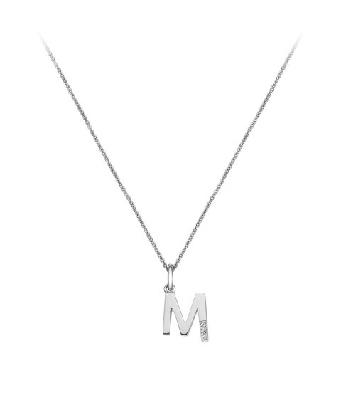 Hot Diamonds Love Micro Letter M Joia Colar Mulher DP413