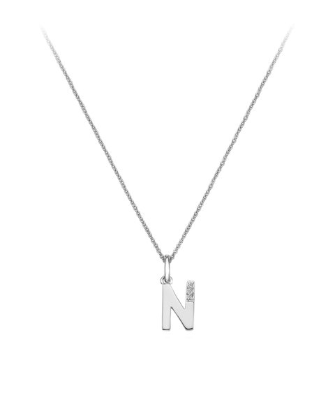 Hot Diamonds Love Micro Letter N Joia Colar Mulher DP414 Hot Diamonds Love Micro Letter N Joia Colar Mulher DP414
