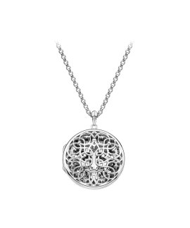 Hot Diamonds Filigree Locket 61cm Joia Colar Mulher DP665