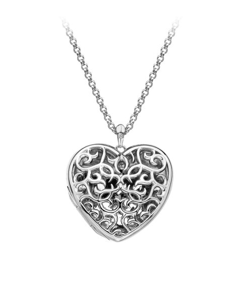 Hot Diamonds Filigree Locket 60cm Joia Colar Mulher DP669