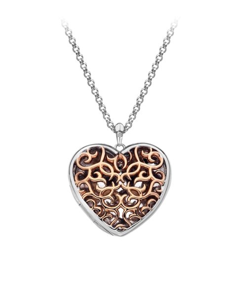 Hot Diamonds Filigree Locket 60cm Joia Colar Mulher DP670 Hot Diamonds Filigree Locket 60cm Joia Colar Mulher DP670