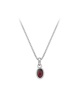 Hot Diamonds Birthstone January Garnet Joia Colar Mulher DP754