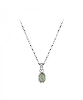 Hot Diamonds Birthstone March Green Aventurine Joia Colar Mulher DP756