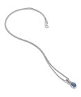 Hot Diamonds Birthstone September Blue Agate Joia Colar Mulher DP762