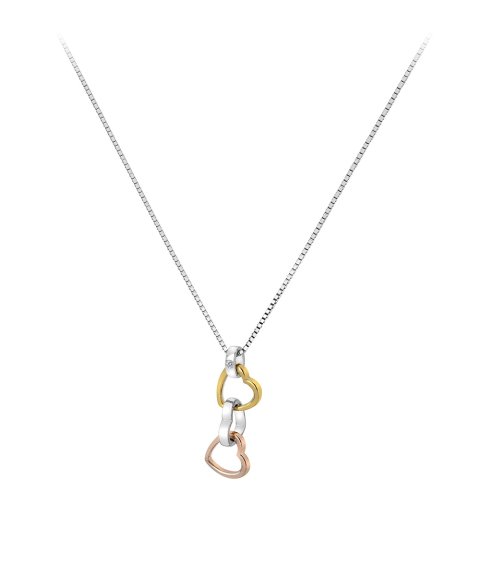 Hot Diamonds Trio Triple Heart Joia Colar Mulher DP836 Hot Diamonds Trio Triple Heart Joia Colar Mulher DP836