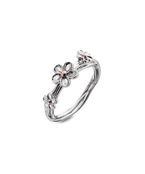 Hot Diamonds Forget Me Not Joia Anel Mulher DR214