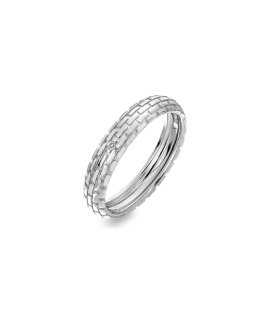 Hot Diamonds Woven Joia Anel Mulher DR234