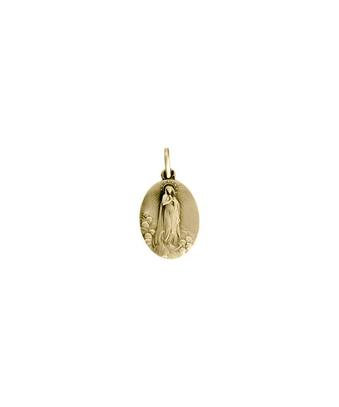 Pereirinha Nossa Senhora da Conceição 18mm Joia Pendente Colar Medalha Ouro 19.2K DU375NSCONCOR18