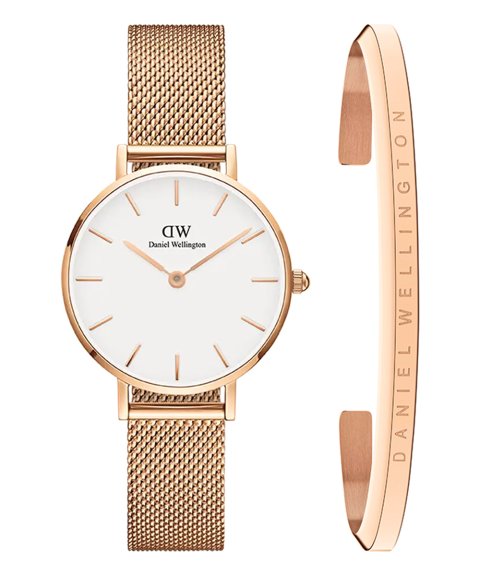 Daniel Wellington Petite Melrose 28 Set Relógio Bangle Set Mulher DW00590001