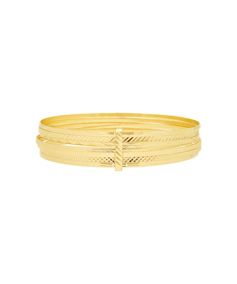 DonaZinda Sete Escravas Joia Pulseira Bangle Ouro 19.2K Mulher DZESC7OA_67