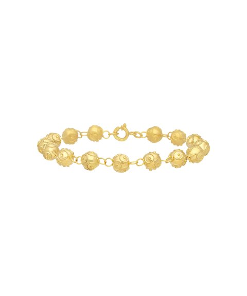 DonaZinda Contas de Viana 8mm Joia Pulseira Ouro 19.2K Mulher DZOPU247619CM DonaZinda Contas de Viana 8mm Joia Pulseira Ouro 19.2K Mulher DZOPU247619CM