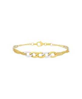 DonaZinda Arpeggio Joia Pulseira Ouro 19.2K Mulher DZPUL17