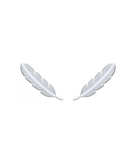 Omnia Ethno Feather Joia Brincos Mulher E1501X-B-P