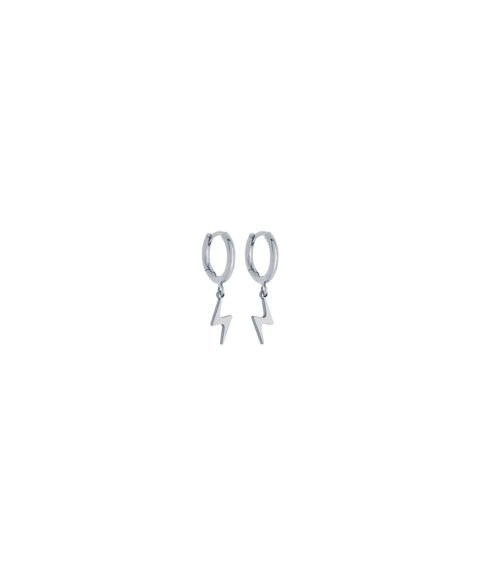 Omnia Argolas com Raio Joia Brincos Mulher E1734X-P Omnia Argolas com Raio Joia Brincos Mulher E1734X-P