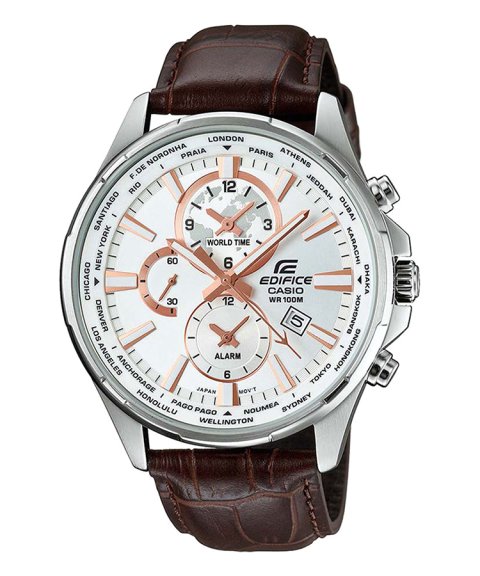 Edifice Classic World Map Relógio EFR-304L-7AVUEF Edifice Classic World Map Relógio EFR-304L-7AVUEF