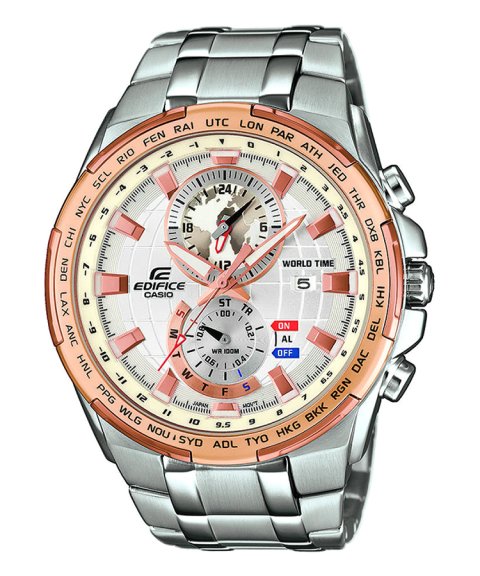 Edifice Classic World Map Chronograph Relógio Homem EFR-550D-7AVUEF Edifice Classic World Map Chronograph Relógio Homem EFR-550D-7AVUEF
