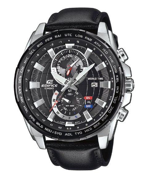 Edifice Classic World Map Chronograph Relógio Homem EFR-550L-1AVUEF Edifice Classic World Map Chronograph Relógio Homem EFR-550L-1AVUEF