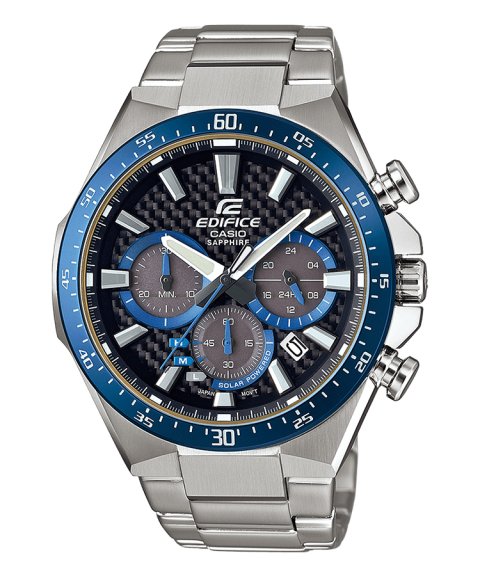 Edifice Premium Solar Chrono Relógio Carbon Dial Homem EFS-S520CDB-1BUEF Edifice Premium Solar Chrono Relógio Carbon Dial Homem EFS-S520CDB-1BUEF