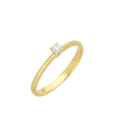 Encantus Solitaire Joia Anel Ouro 18K e Diamante Mulher ENC18KAA00226008G