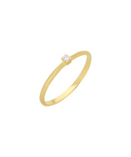 Encantus Solitaire Joia Anel Ouro 18K e Diamante Mulher ENC18KAA002942OG