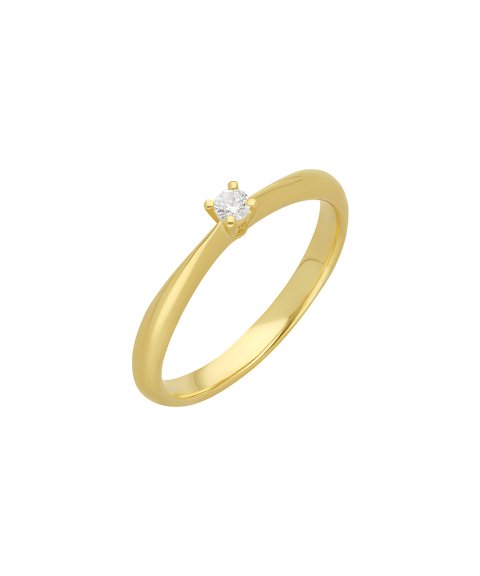 Encantus Solitaire Joia Anel Ouro 18K e Diamante Mulher ENC18KAA00297305G